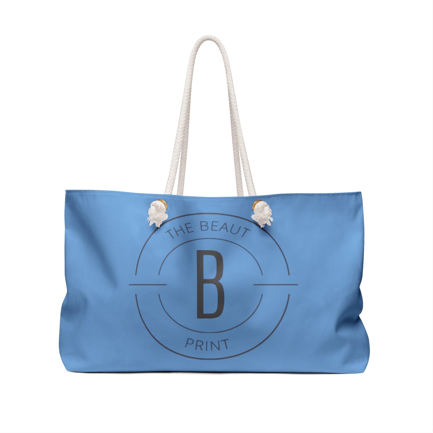 The Beaut Print Tote Bag Blue