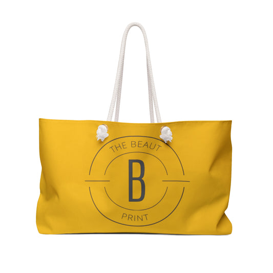 The Beaut Print Tote Bag Yellow