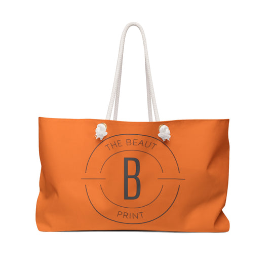 The Beaut Print Tote Bag Orange