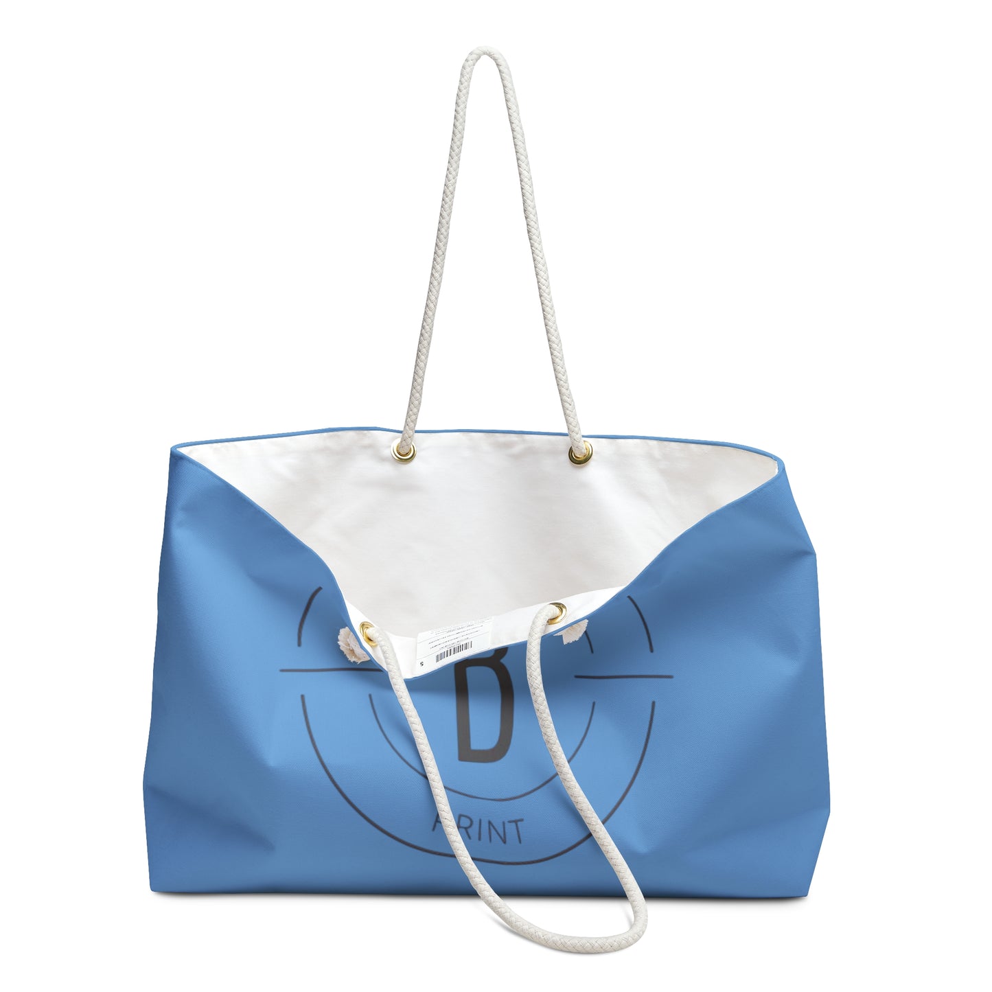 The Beaut Print Tote Bag Blue