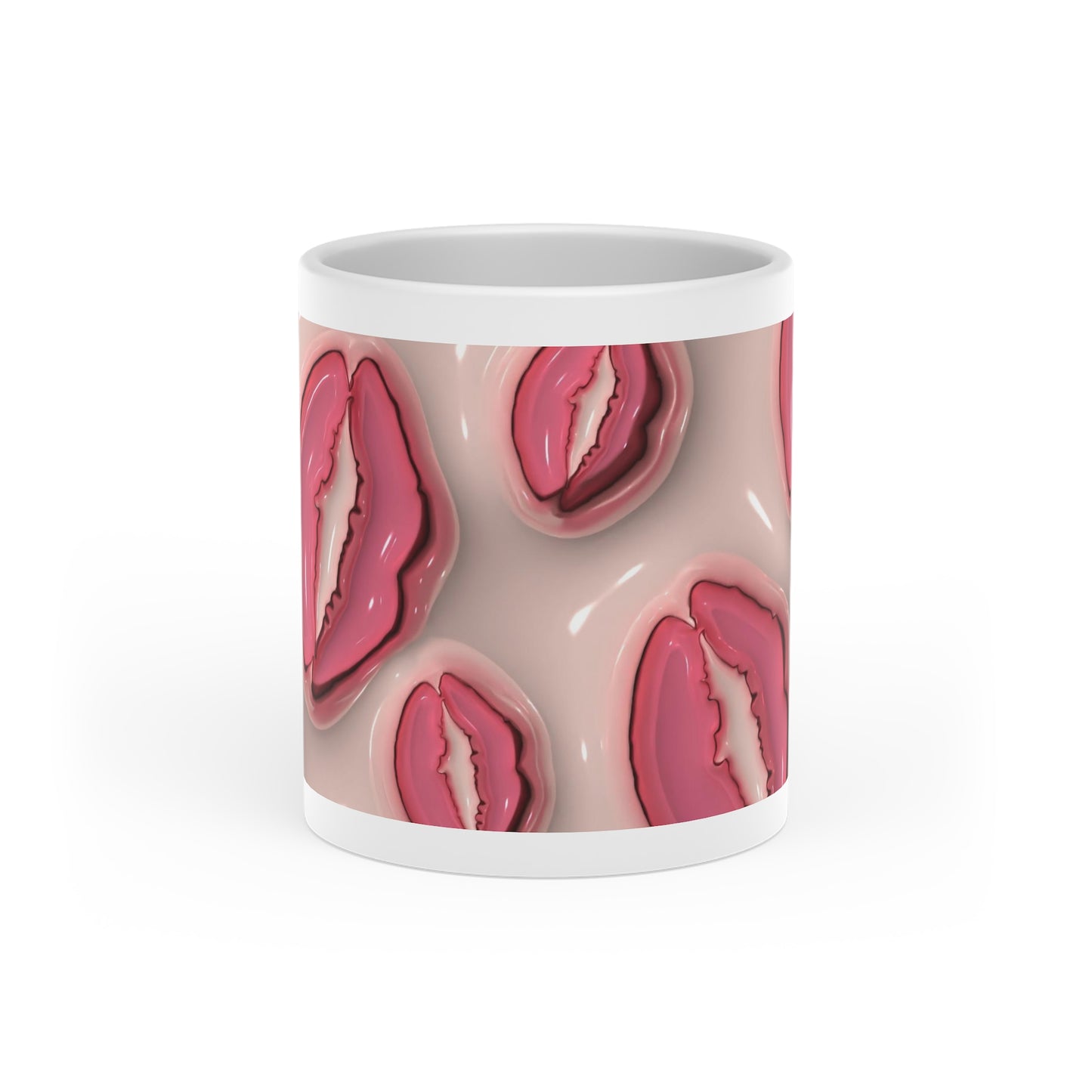 Kiss Me Heart-Shaped Mug