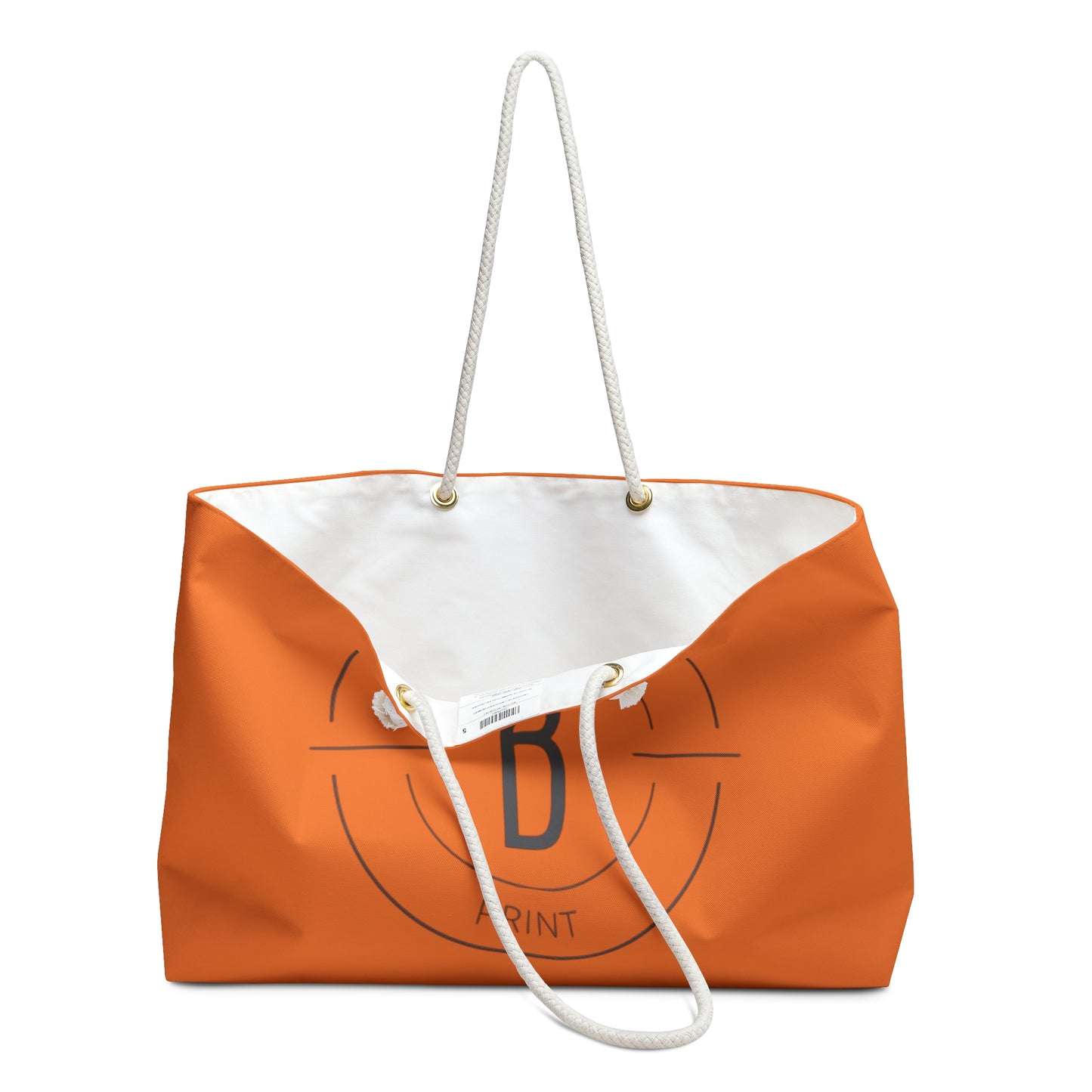 The Beaut Print Tote Bag Orange