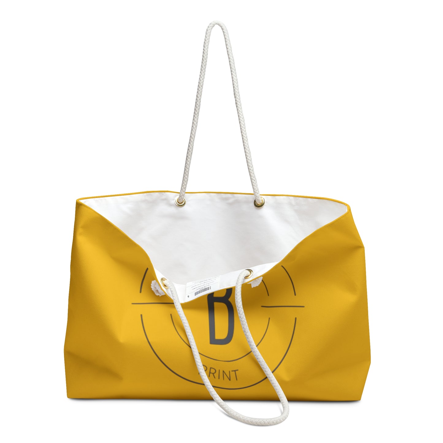 The Beaut Print Tote Bag Yellow