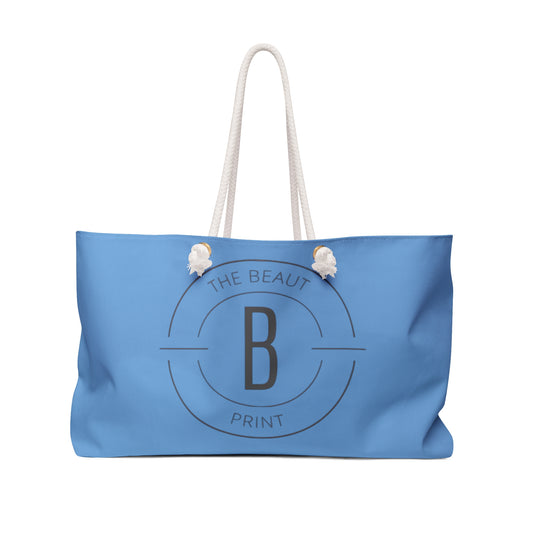 The Beaut Print Tote Bag Blue