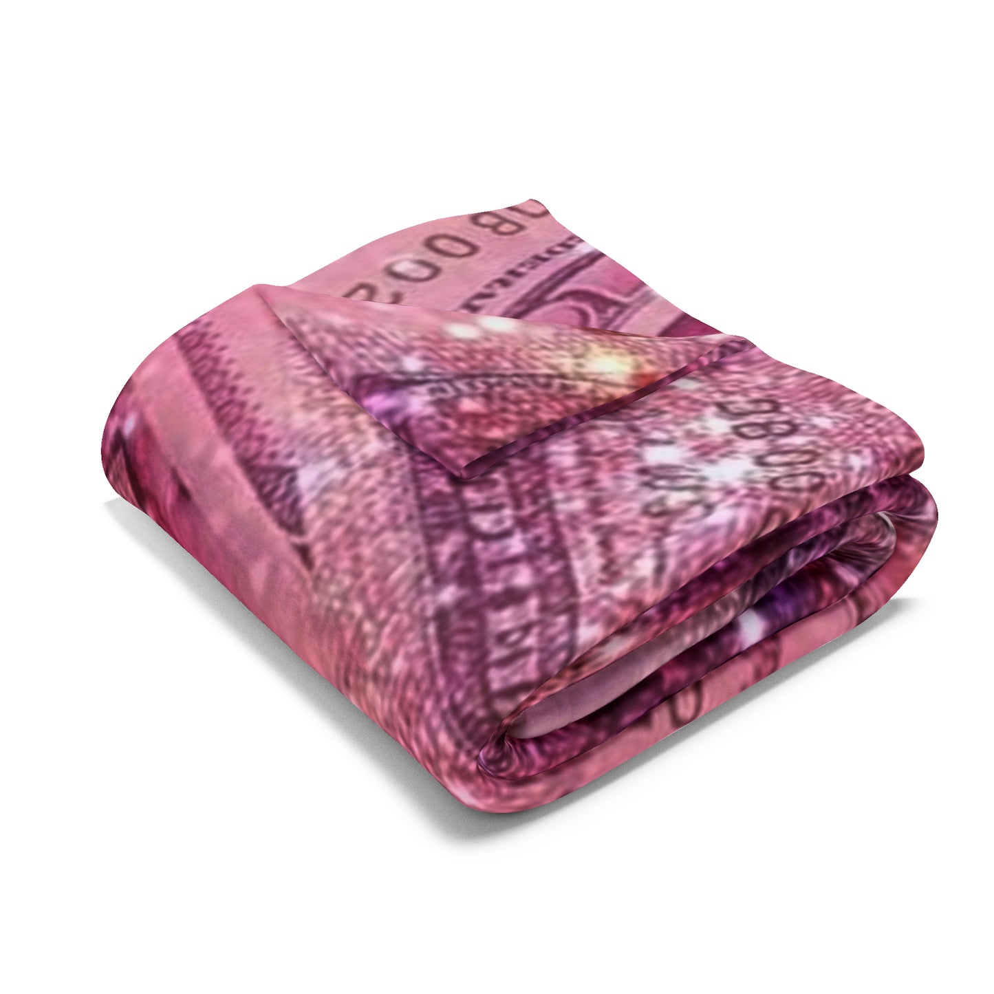 Pink Money Fleece Blanket