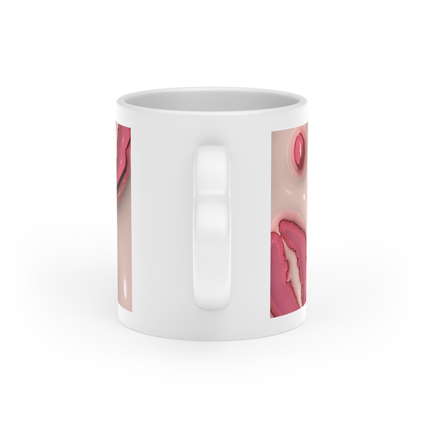 Kiss Me Heart-Shaped Mug