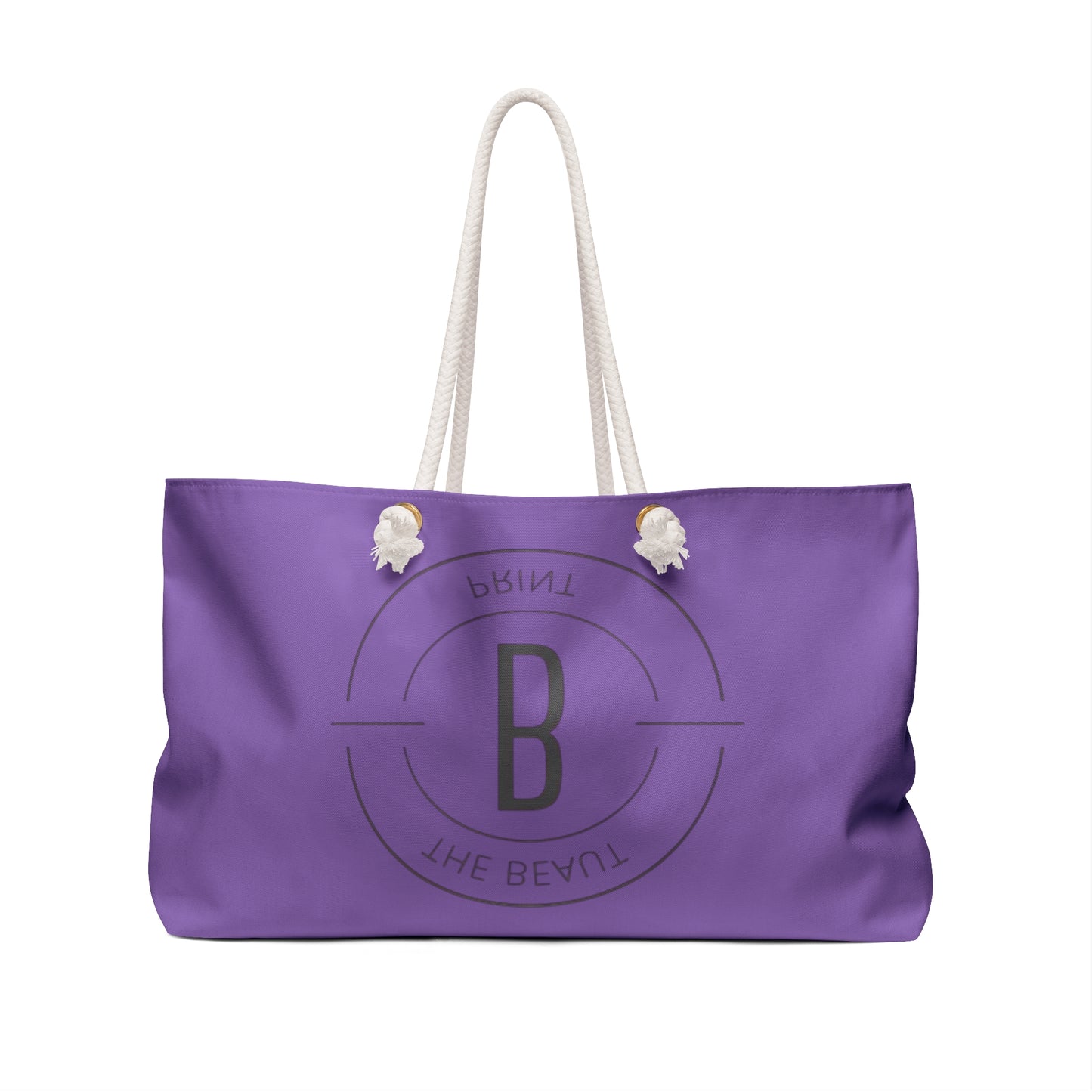 The Beaut Print Tote Purple