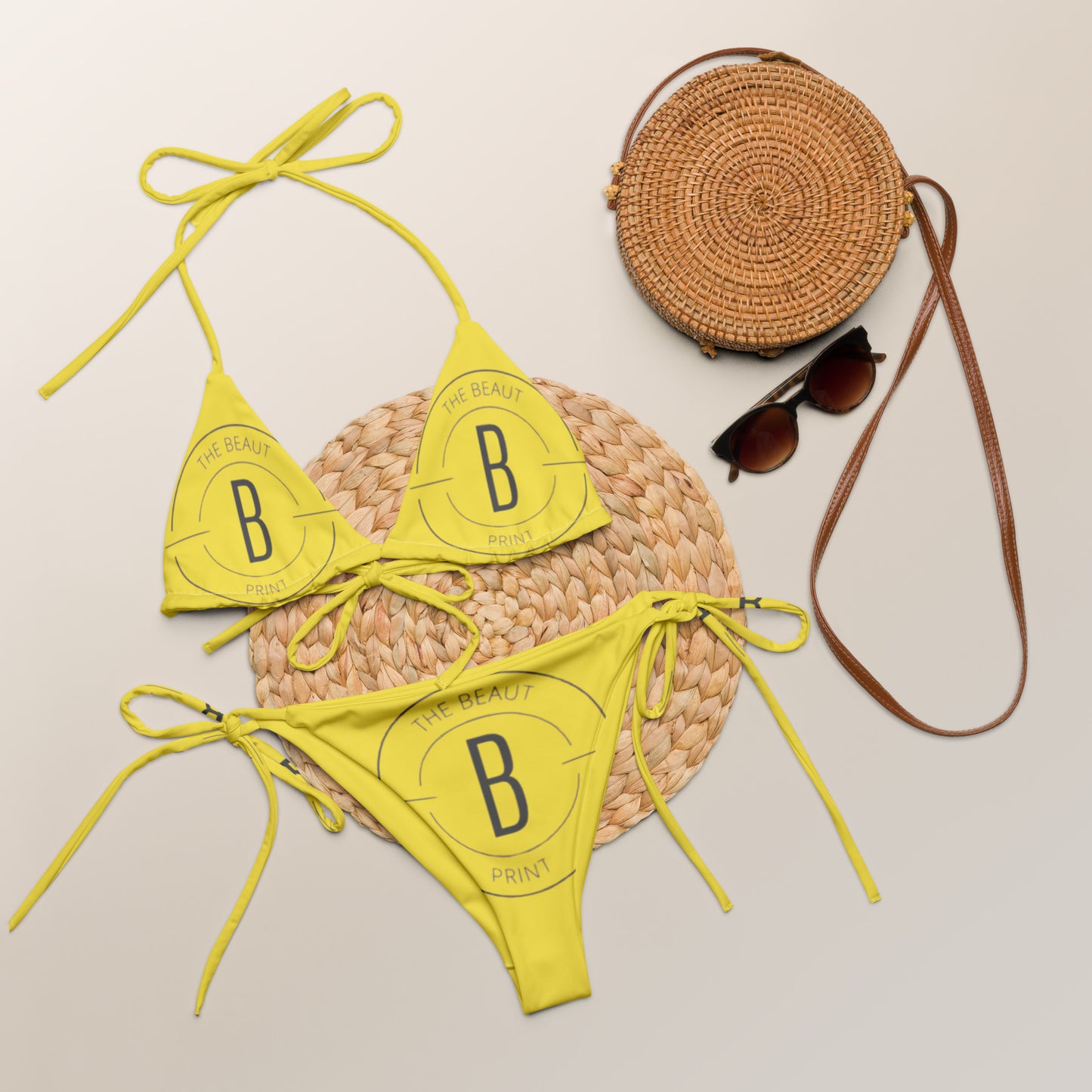 The Beaut Print Big logo bikini